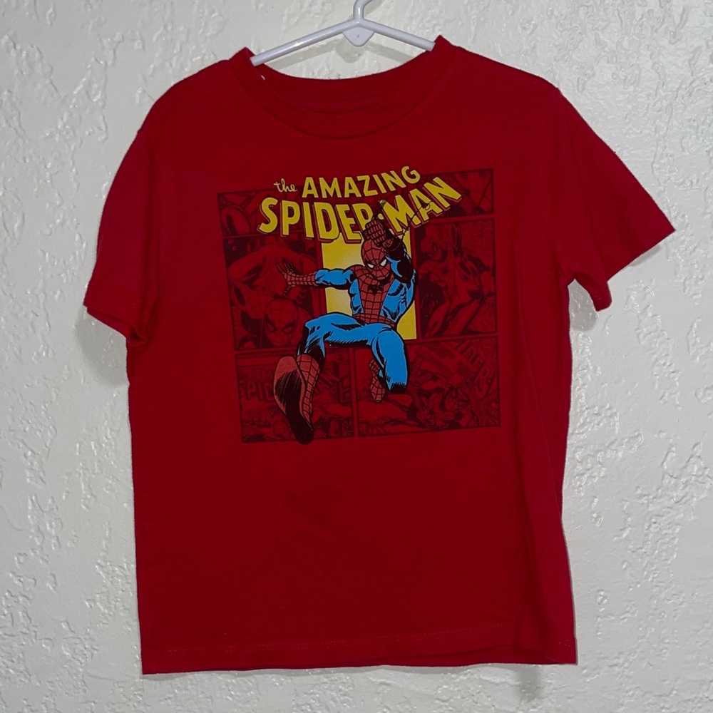 Marvel The Amazing Spider-Man Short Sleeve Tee - Red & Blue